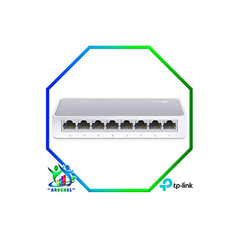 SWITCH DE 8 PUERTOS 10/100MBPS PLASTICO SWITCH DE 8 PUERTOS 10/100MBPS PLASTICO