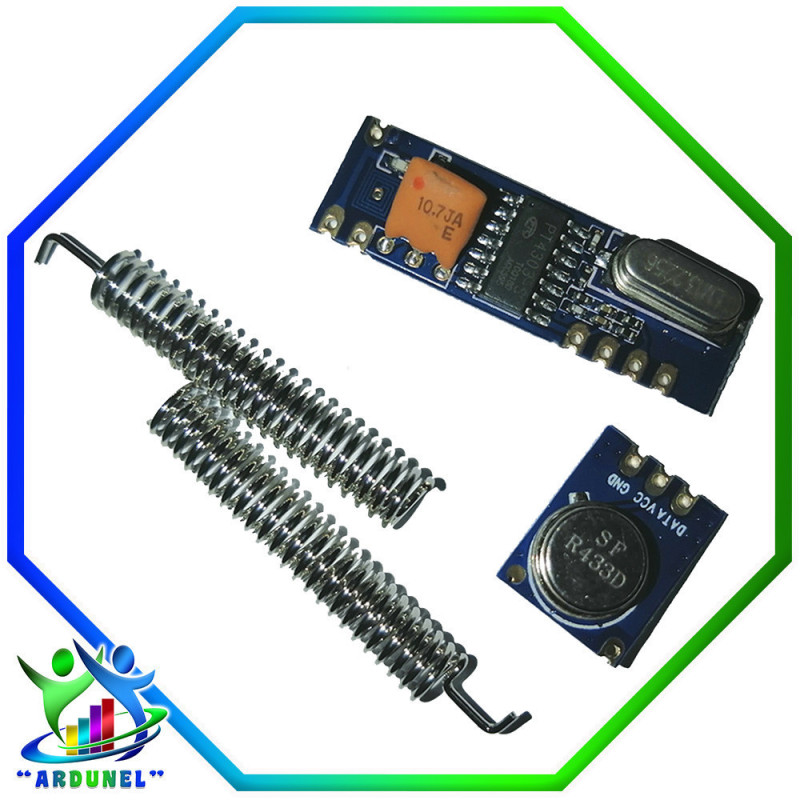 KIT MÓDULO FR 433MHZ TRANSMISOR STX882 100M KIT MÓDULO FR 433MHZ TRANSMISOR STX882 100M