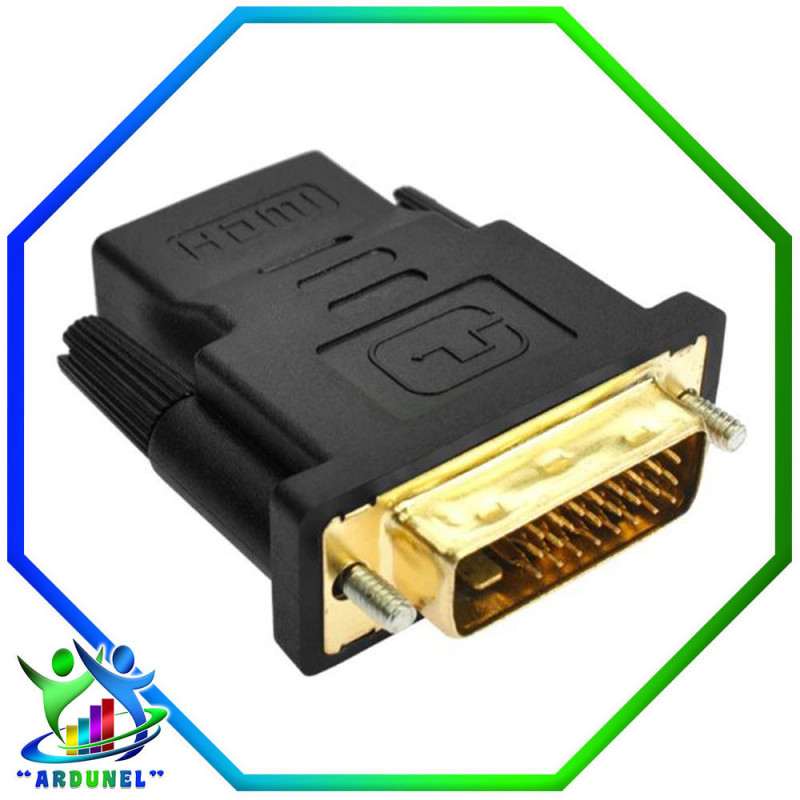 ADAPTADOR HDMI HEMBRA A DVI 24+1 MACHO ADAPTADOR HDMI HEMBRA A DVI 24+1 MACHO