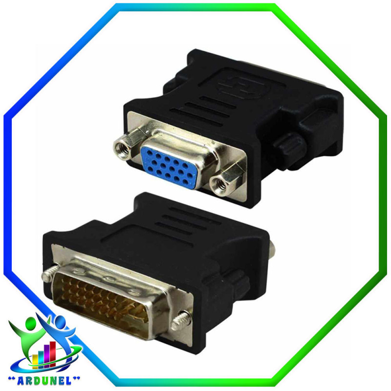 ADAPTADOR VGA HEMBRA A DVI 24+5 MACHO ADAPTADOR VGA HEMBRA A DVI 24+5 MACHO