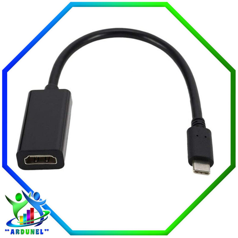 ADAP. CABLE USB-TIPOC A HDMI HEMBRA NEGRO ROWLAND ADAP. CABLE USB-TIPOC A HDMI HEMBRA NEGRO ROWLAND
