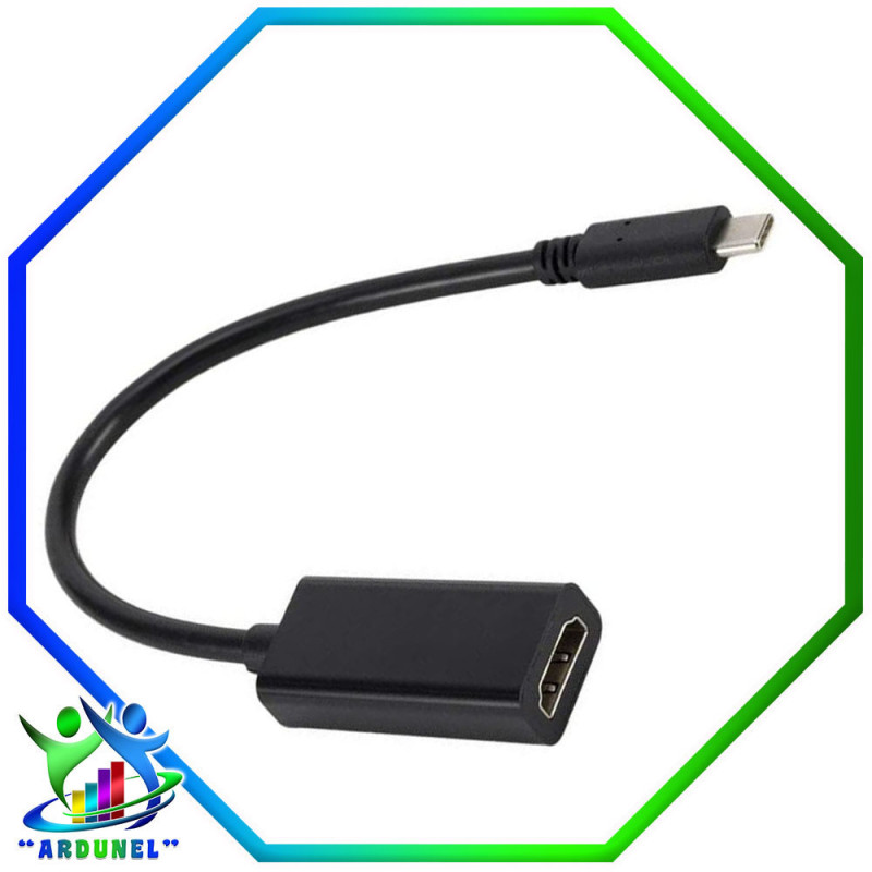 ADAP. CABLE USB 3.1 GEN 1 USB-C A HDMI 4K FULL HD NEGRO ADAP. CABLE USB 3.1 GEN 1 USB-C A HDMI 4K FULL HD NEGRO