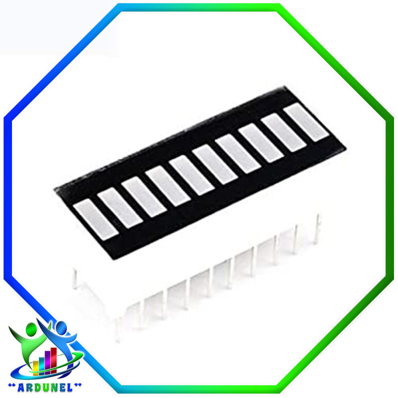 DISPLAY BARRA LED 10 SEGMENTOS 2R3Y4G1B 4 COLORES A.C. DISPLAY BARRA LED 10 SEGMENTOS 2R3Y4G1B 4 COLORES A.C.