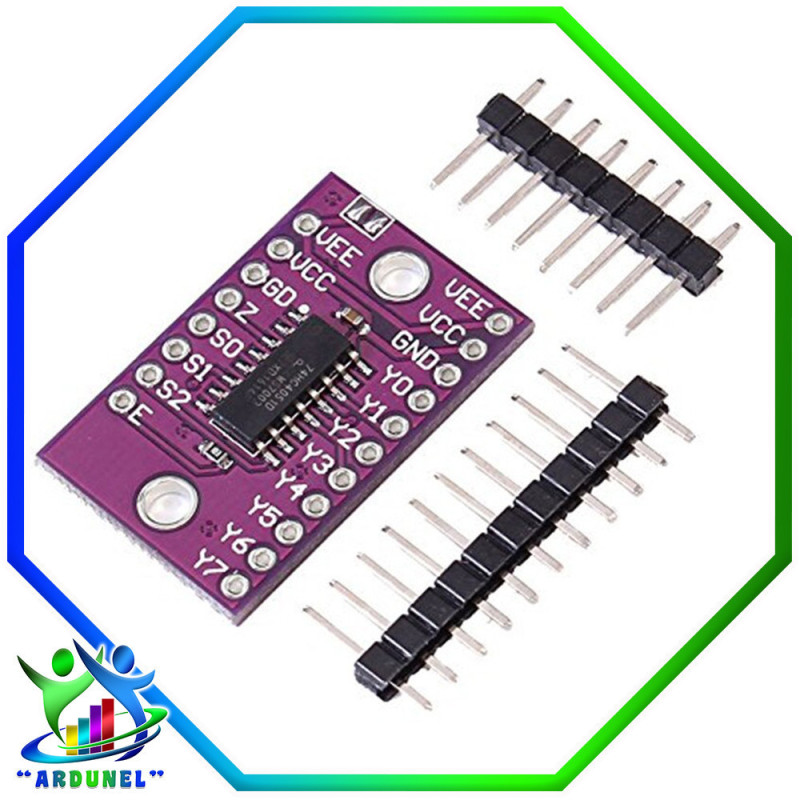 MODULO MULTIPLEXOR CJMCU-4051 ANALOGICO 74HC4051 8 CANALES MODULO MULTIPLEXOR CJMCU-4051 ANALOGICO 74HC4051 8 CANALES