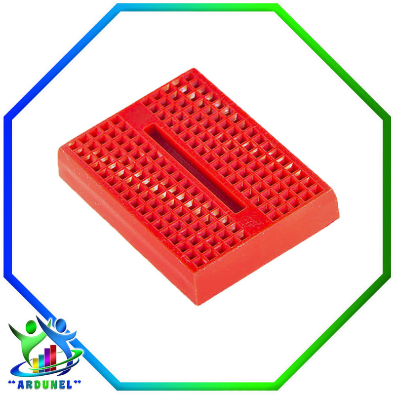 MINI PROTOBOARD DE 170 PTS. ROJO MINI PROTOBOARD DE 170 PTS. ROJO