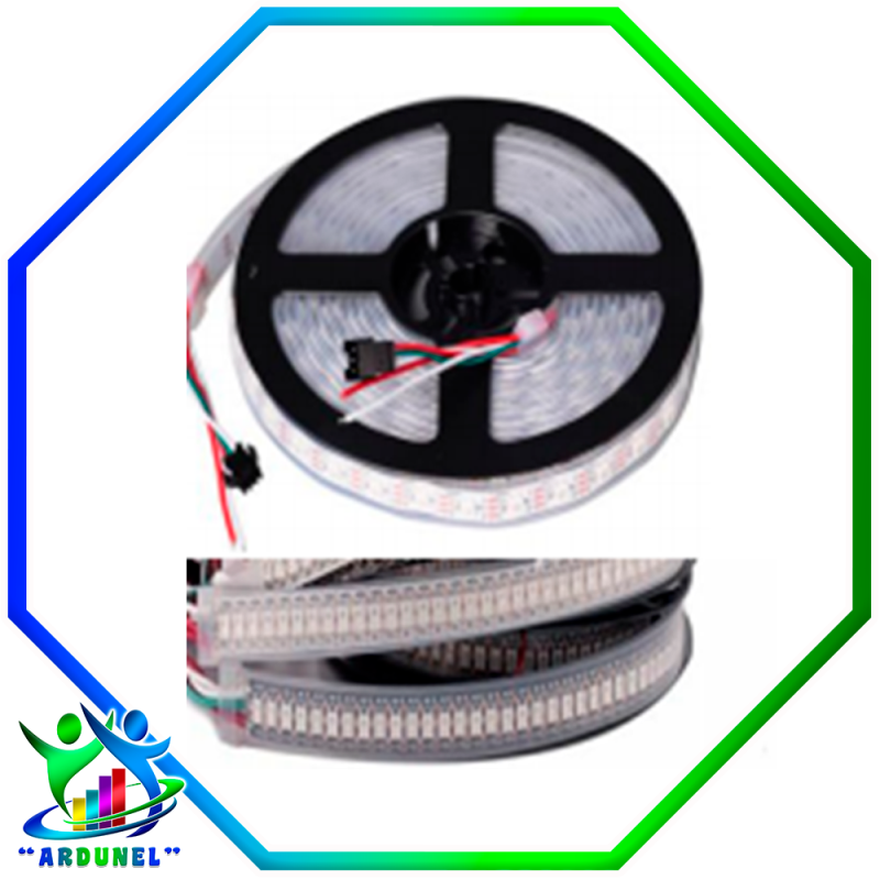 TIRA DE LEDS WS2812B SMD 5V 60 LED RECUBIERTA (POR METRO) TIRA DE LEDS WS2812B SMD 5V 60 LED RECUBIERTA (POR METRO)