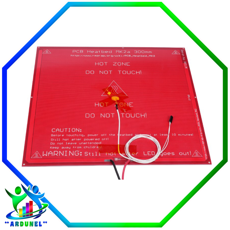 CAMA CALIENTE PCB MK2A 300 * 300 * 2,0 mm CAMA CALIENTE PCB MK2A 300 * 300 * 2,0 mm