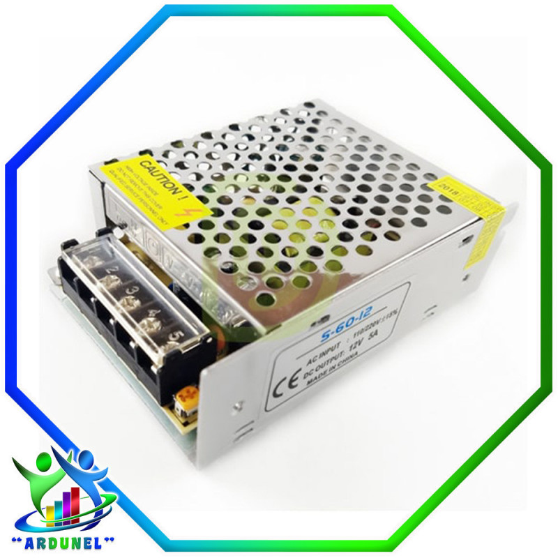FUENTE DE PODER 12VDC 5A FUENTE DE PODER 12VDC 5A