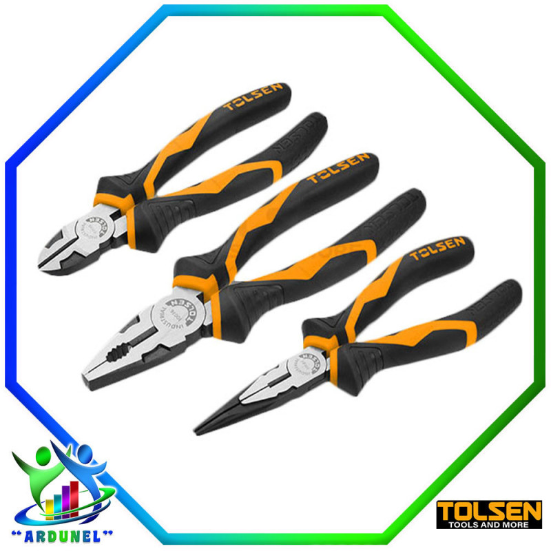 SET DE 3 ALICATES CRV INDUSTRIAL SET DE 3 ALICATES CRV INDUSTRIAL