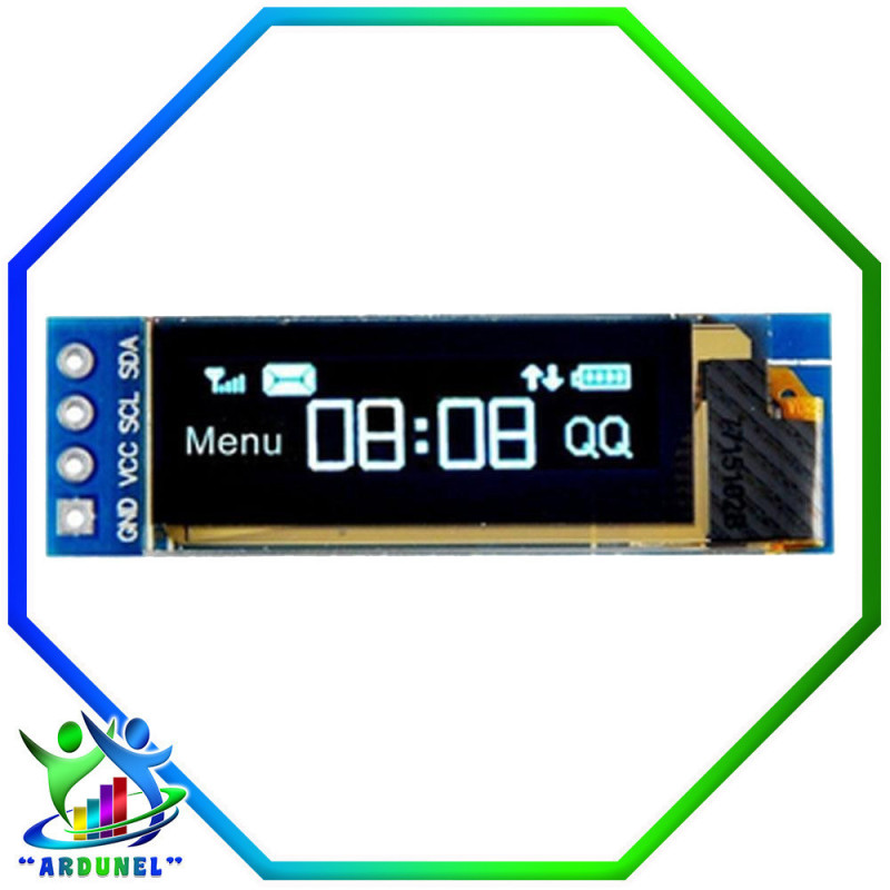 LCD OLED DE 0.91 PULGADAS 128X32 IIC I2C FONDO AZUL LCD OLED DE 0.91 PULGADAS 128X32 IIC I2C FONDO AZUL