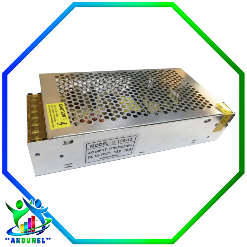 FUENTE CONMUTADA 10A 12V S-120-12 (ALTA CALIDAD) FUENTE CONMUTADA 10A 12V S-120-12 (ALTA CALIDAD)