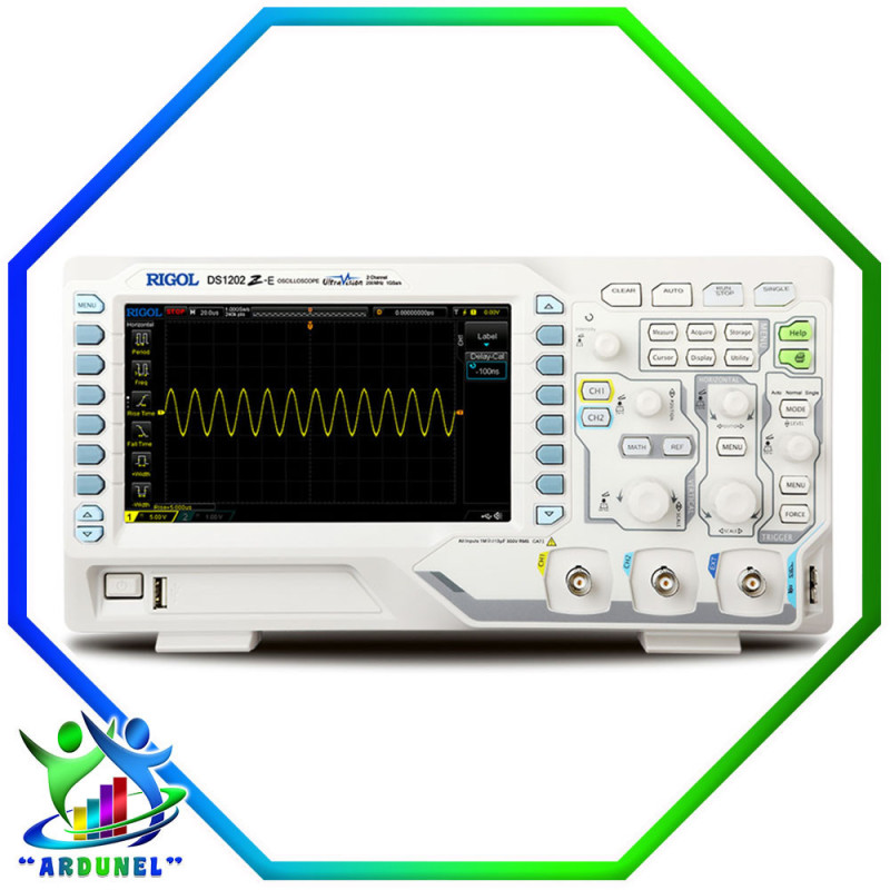 OSCILOSCOPIO DIGITAL RIGOL DS1202Z-E 200MHZ 2 CANALES ANALÓGICO DE 7 PULGADAS OSCILOSCOPIO DIGITAL RIGOL DS1202Z-E 200MHZ 2 CANALES ANALÓGICO DE 7 PULGADAS