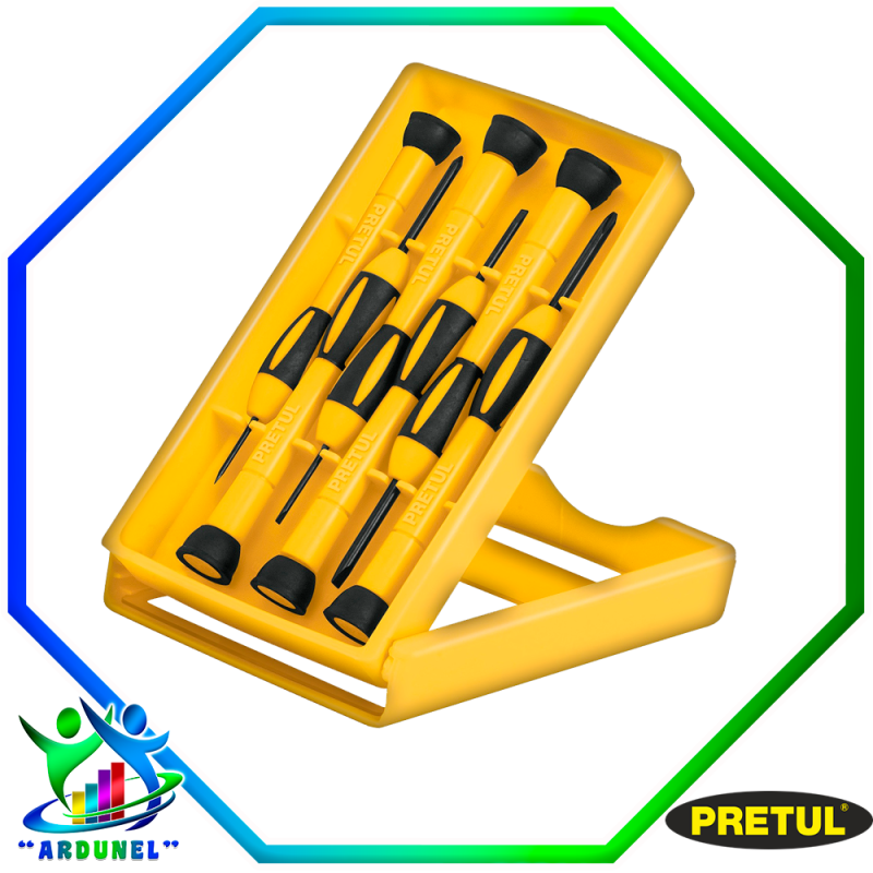 JUEGO CON 6 DESARMADORES DE PRECISION JUEGO CON 6 DESARMADORES DE PRECISION