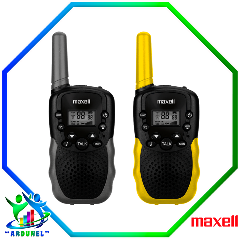 RADIO WALKIE TALKIE 2 VIAS GRIS/AMARILLO RADIO WALKIE TALKIE 2 VIAS GRIS/AMARILLO