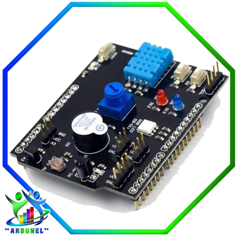 SHIELD MULTIFUNCION DHT11 LM35 PARA ARDUINO UNO R3 SHIELD MULTIFUNCION DHT11 LM35 PARA ARDUINO UNO R3