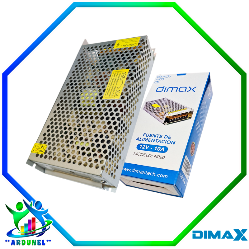FUENTE CONMUTADA TIPO REJILLA 12V 10A FUENTE CONMUTADA TIPO REJILLA 12V 10A