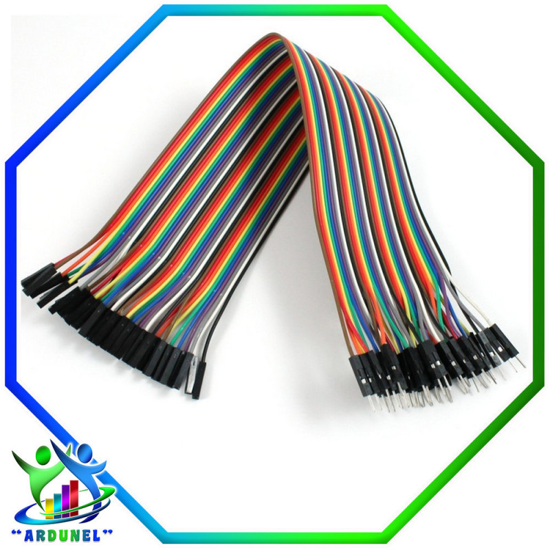 CABLES JUMPER MACHO-HEMBRA 30CM (ALTA CALIDAD) CABLES JUMPER MACHO-HEMBRA 30CM (ALTA CALIDAD)