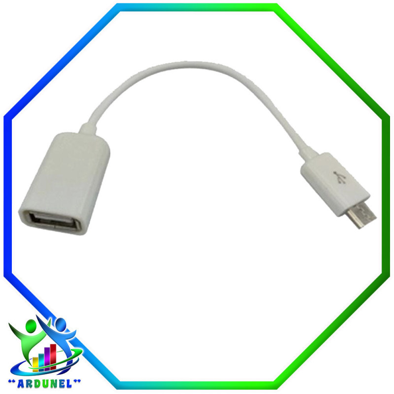 CABLE OTG MICRO USB A USB HEMBRA BLANCO CABLE OTG MICRO USB A USB HEMBRA BLANCO