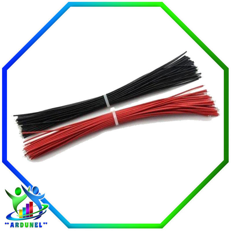 CABLE ESTAÑADO DE ALAMBRE 24AWG 15CM (30 UNIDADES) CABLE ESTAÑADO DE ALAMBRE 24AWG 15CM (30 UNIDADES)