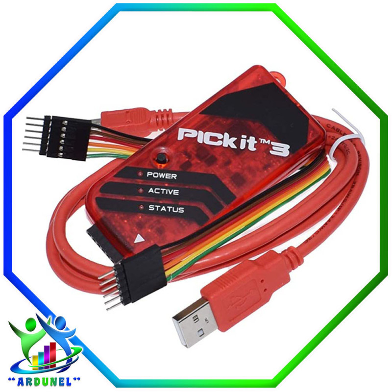 PROGRAMADOR PICKIT 3 + CABLES PROGRAMADOR PICKIT 3 + CABLES