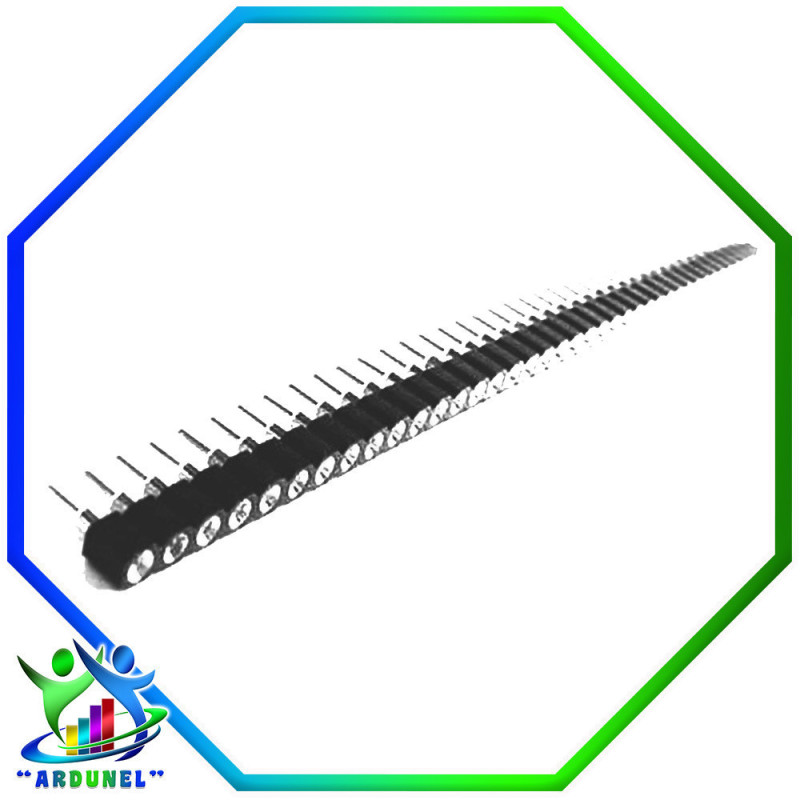 PIN HEADER HEMBRA REDONDO DE UNA SOLA FILA DE 40 PINES 2.54 MM PIN HEADER HEMBRA REDONDO DE UNA SOLA FILA DE 40 PINES 2.54 MM