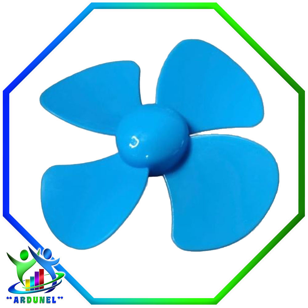 HELICE DE CUATRO CUCHILLAS 100MM (CELESTE) HELICE DE CUATRO CUCHILLAS 100MM (CELESTE)