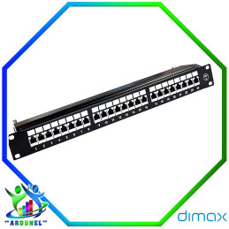 PATCH PANEL 24 PUERTOS CAT6 19"