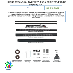 KIT DE EXPANSION TWOTREES PARA SERIE TTS/PRO DE 600X600 MM