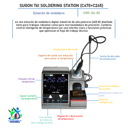 SUGON T61 ESTACION DE SOLDADURA DIGITAL 400W (C470+C245)