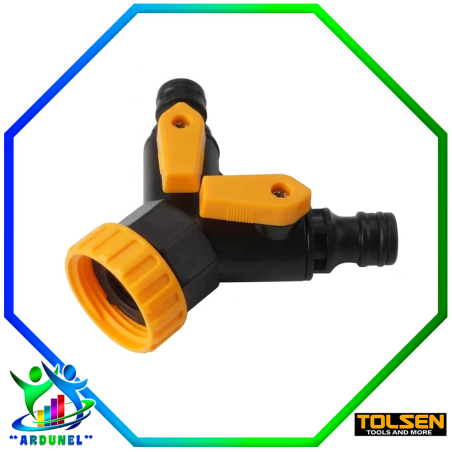 CONECTOR DE MANGUERA DOBLE 3/4" ABS
