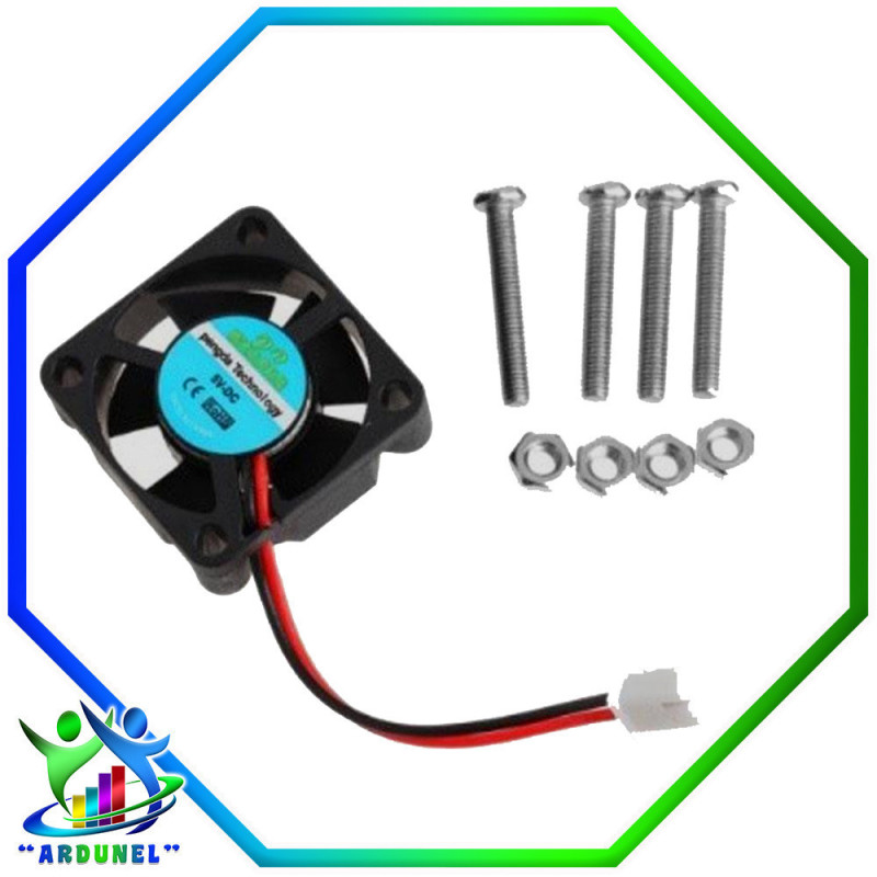 VENTILADOR DC5V 30x30x10MM CON TORNILLO Y TUERCA VENTILADOR DC5V 30x30x10MM CON TORNILLO Y TUERCA