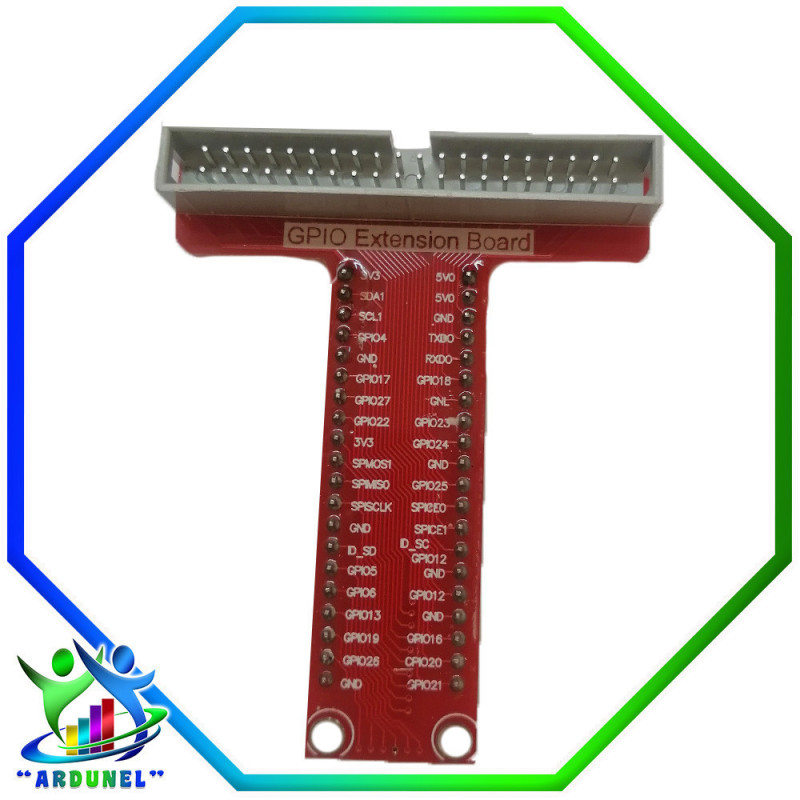 GPIO ADAPTADOR PARA RASPBERRY PI3 (40 PINES) ROJO GPIO ADAPTADOR PARA RASPBERRY PI3 (40 PINES) ROJO